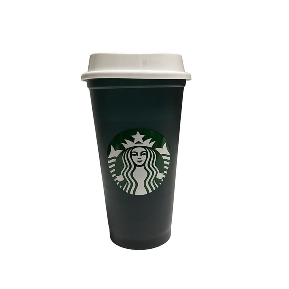 New Starbucks Reusable Colour Changing Cup, Grande 16 fl oz, Green/Red - Picture 3 of 6